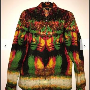 Jean Paul Gaultier S/S 2000 Psychedelic button up